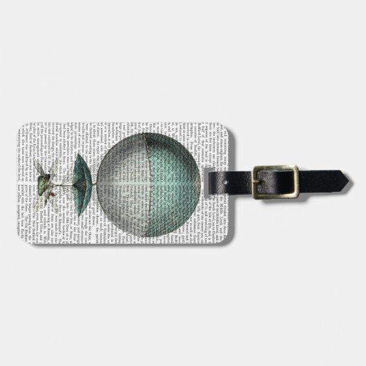 Vaisseau Volant Hot Air-ballon Bagagelabel (Voorkant horizontaal)