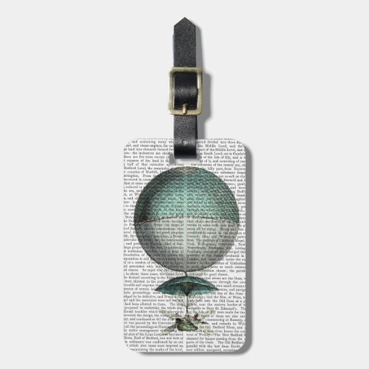 Vaisseau Volant Hot Air-ballon Bagagelabel (Voorkant verticaal)