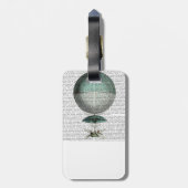 Vaisseau Volant Hot Air-ballon Bagagelabel (Achterkant verticaal)