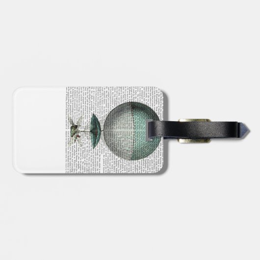 Vaisseau Volant Hot Air-ballon Bagagelabel (Achterkant horizontaal)