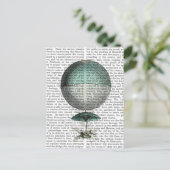 Vaisseau Volant Hot Air-ballon Briefkaart (Staand voorkant)