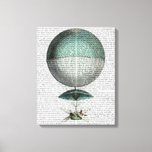 Vaisseau Volant Hot Air-ballon Canvas Afdruk