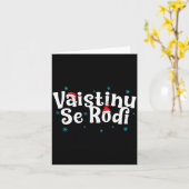 Vaistinu Se Rodi Serbian Christmas  Kaart (Gele Bloem)