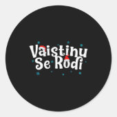 Vaistinu Se Rodi Serbian Christmas Ronde Sticker (Voorkant)