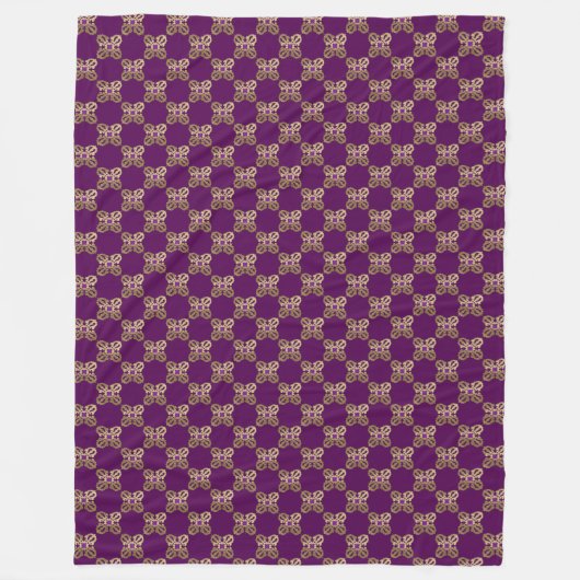 Vajra gouden boeddhissymbool fleece deken (Voorkant)