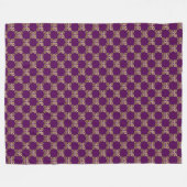 Vajra gouden boeddhissymbool fleece deken (Voorkant (Horizontaal))