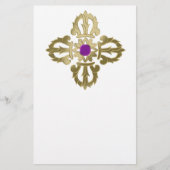 Vajra gouden boeddhissymbool flyer (Voorkant)