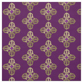 Vajra gouden boeddhissymbool stof (Swatch)