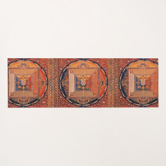 Vajradhatu Mandala Thangka w/out Monogram Yogamat (Achterkant (horizontaal))