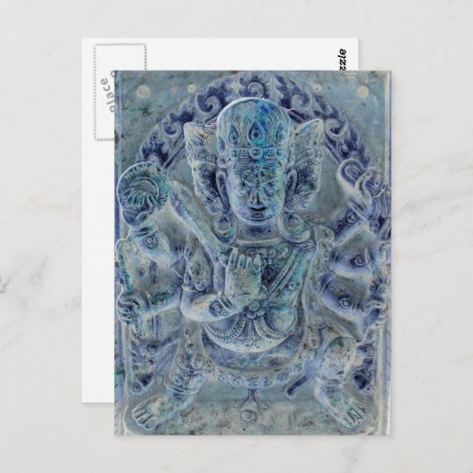 Vajrapani Blue Briefkaart (Voorkant / Achterkant)