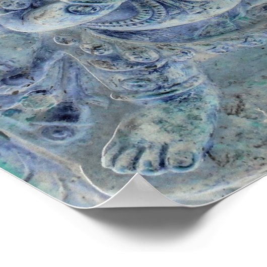 Vajrapani Blue Poster (Hoek)