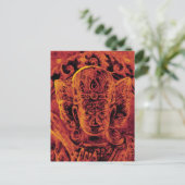 Vajrapani Head Gold Briefkaart (Staand voorkant)