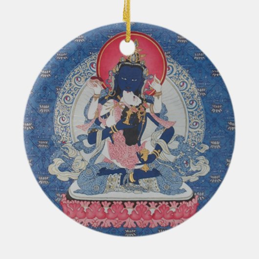 Vajrasattva en Consort Ornament (Achterkant)
