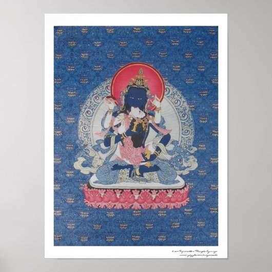 Vajrasattva en Consort Poster (Voorkant)