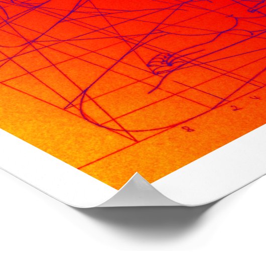 Vajrasattva en Consort Sketch Poster (Hoek)