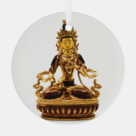 Vajrasattva Glas Ornament (Achterkant)
