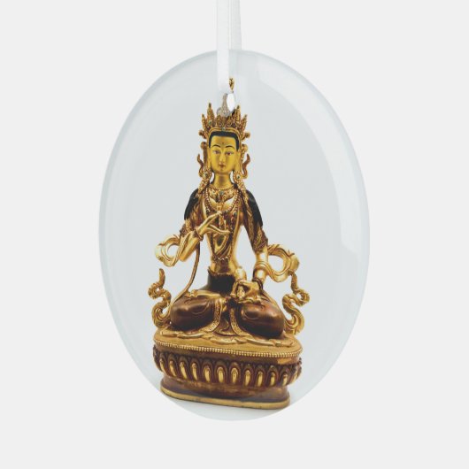 Vajrasattva Glas Ornament (Voorkant links)