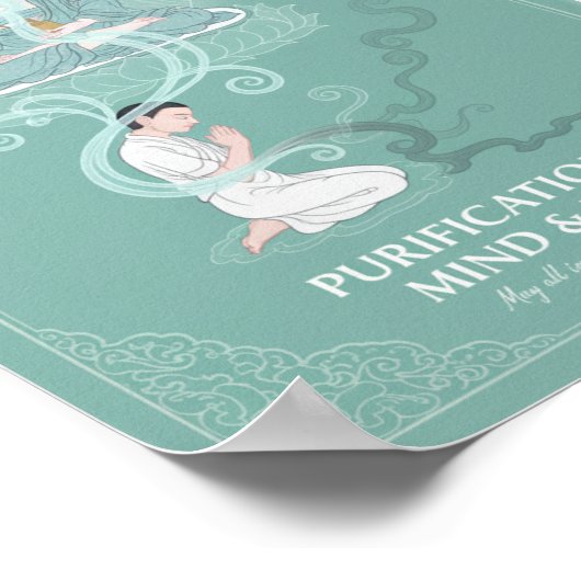 Vajrasattva Purification Tibetan Buddhist Art Poster (Hoek)