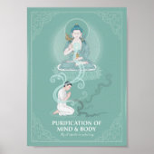 Vajrasattva Purification Tibetan Buddhist Art Poster (Voorkant)