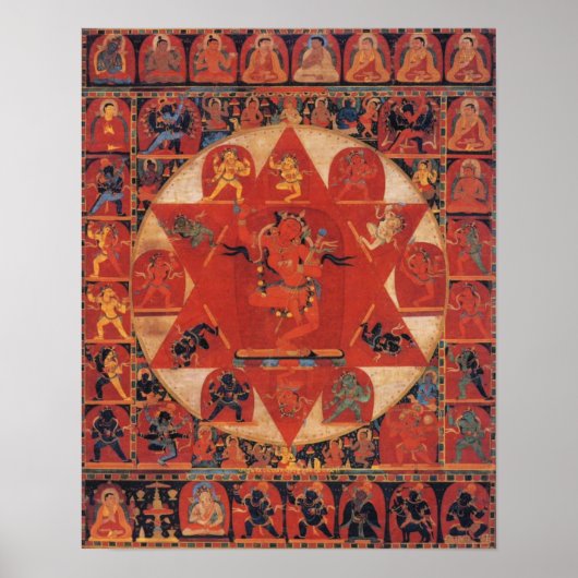 Vajravarahi Mandala Poster (Voorkant)