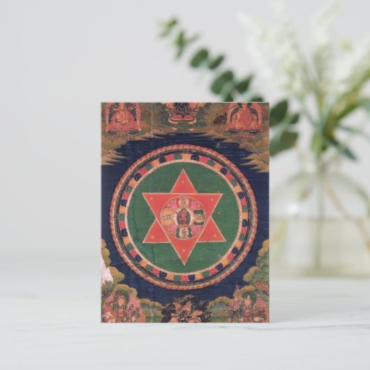 Vajravarahi Vajrayogini Tibetaans boeddhistische M Briefkaart (Staand voorkant)