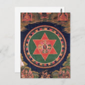 Vajravarahi Vajrayogini Tibetaans boeddhistische M Briefkaart (Voorkant / Achterkant)