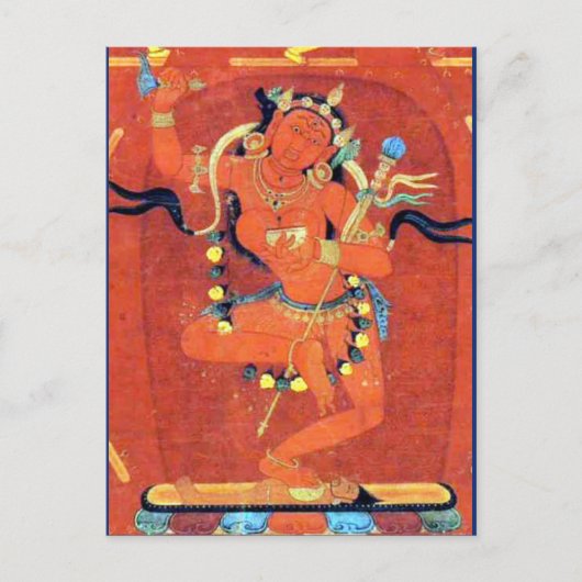 Vajravarahi Vajrayogini Tibetan Buddhist Deity Briefkaart (Voorkant)