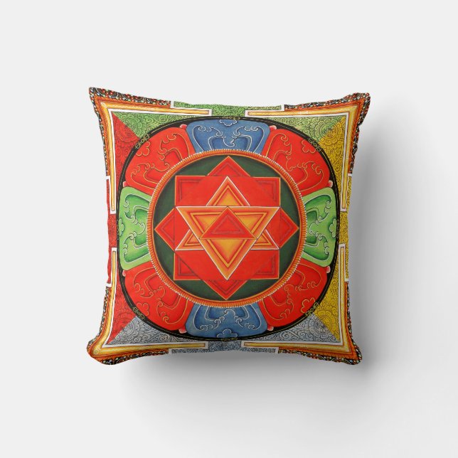 Vajrayogini Mandala Yoga Pillow Kussen (Voorkant)
