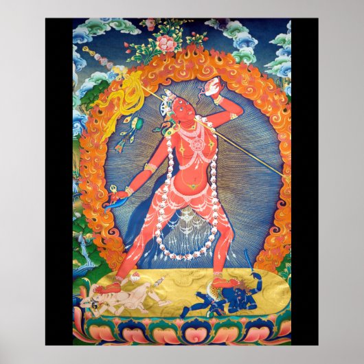 Vajrayogini Tibetaanse boeddhistische godheid Poster (Voorkant)
