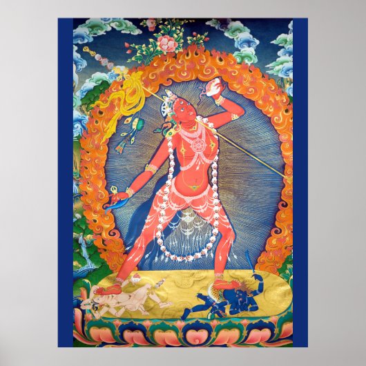 Vajrayogini Tibetaanse boeddhistische godheid Poster (Voorkant)