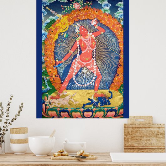 Vajrayogini Tibetaanse boeddhistische godheid Poster (Keuken)