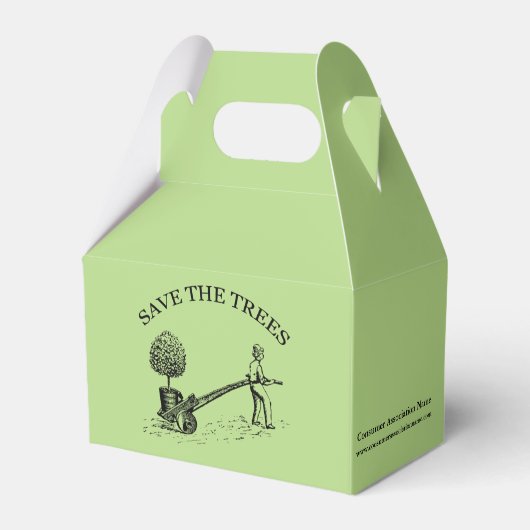 Vak 2 van de illustratie "Trees " opslaan Bedankdoosjes (Achterkant)