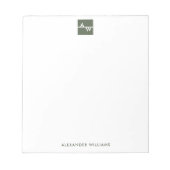 Vak Formele monogrammen Notitieblok (Voorkant)