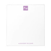 Vak Formele monogrammen Notitieblok (Voorkant)