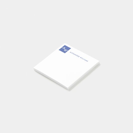 Vak Formele monogrammen Post-it® Notes (Schuin)