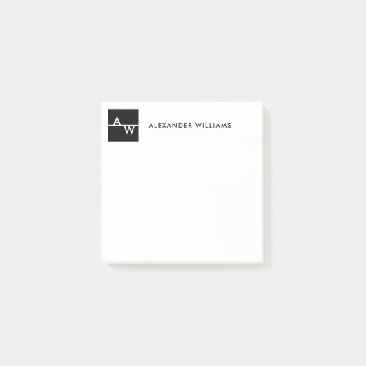 Vak Formele monogrammen Post-it® Notes (Voorkant)