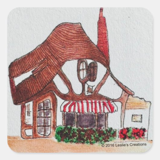 Vak Logo Vierkante Sticker (Voorkant)