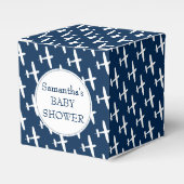 Vak Planpatroon ı Baby shower Bedankdoosjes (Voorkant Zijde)