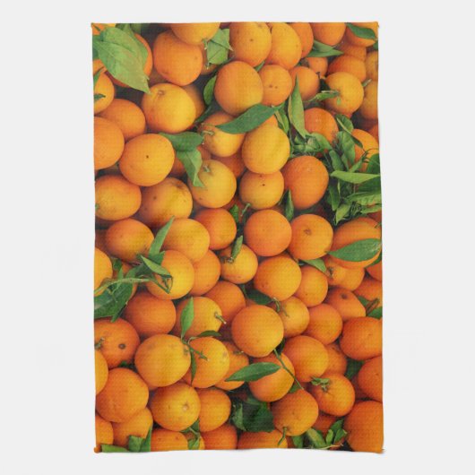 Vak van Juicy Sinaasappels Theedoek (Verticaal)