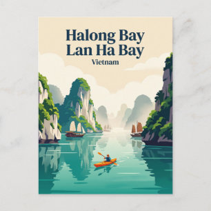 Vaka Halong Bay Lan Ha Bay Vietnam Briefkaart