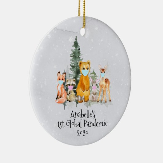 Vakanaal Dier 1 Kerstmis 2020 Keramisch Ornament (Rechts)