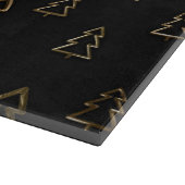 Vakanaal en gouden kerstbomen snijplank (Hoek)