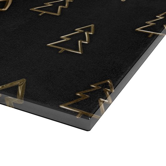 Vakanaal en gouden kerstbomen snijplank (Hoek)