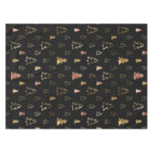 Vakanaal en gouden kerstbomen tafelkleed (Voorkant (Horizontaal))