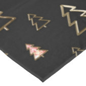 Vakanaal en gouden kerstbomen tafelkleed (Gekanteld)