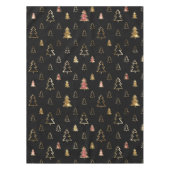Vakanaal en gouden kerstbomen tafelkleed (Voorkant)