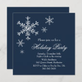 Vakanaal Glamor Party Invitation (marine) Kaart (Voorkant / Achterkant)