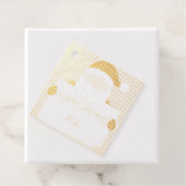 Vakanaal kerstman bedankjes labels (Met doos)