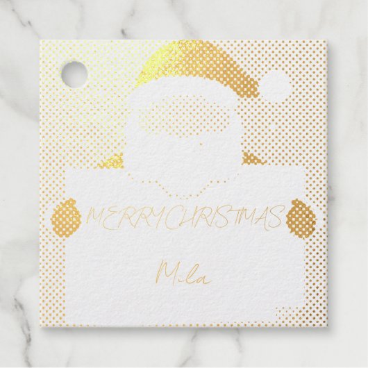 Vakanaal kerstman bedankjes labels (Voorkant)