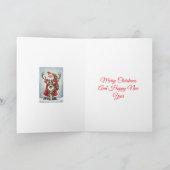 Vakanaal kerstman kaart (Binnen)